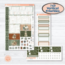 Classic Christmas Reading Kit | Plum Vertical Priorities 7x9 Planner Kit Stickers | All Aglow | KIT-419-J