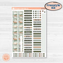 Classic Christmas Reading Kit | Freestyle Kit Any Planner Kit Stickers | All Aglow | KIT-419-K
