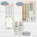 Classic Christmas Reading Kit | A5 Daily Duo Planner Kit Stickers | All Aglow | KIT-419-L