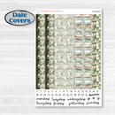 Classic Christmas Reading Kit | 7x9 Erin Condren Daily Duo Planner Kit Stickers | All Aglow | KIT-419-M