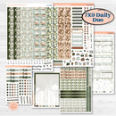 Classic Christmas Reading Kit | 7x9 Erin Condren Daily Duo Planner Kit Stickers | All Aglow | KIT-419-M