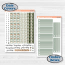 Classic Christmas Reading Kit | A5 Plum Daily Planner Kit Stickers | All Aglow | KIT-419-N