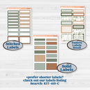 Classic Christmas Reading Kit | 7x9 Plum Daily Planner Kit Stickers | All Aglow | KIT-419-P