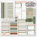 Classic Christmas Reading Kit | 7x9 Plum Daily Planner Kit Stickers | All Aglow | KIT-419-P