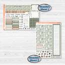 Classic Christmas Reading Kit | A5 Plum Monthly & Dashboard Planner Kit Stickers | All Aglow | KIT-419-S
