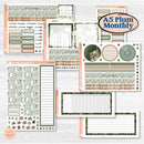 Classic Christmas Reading Kit | A5 Plum Monthly & Dashboard Planner Kit Stickers | All Aglow | KIT-419-S