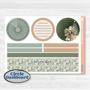 Classic Christmas Reading Kit | 8.5x11 Plum Monthly & Dashboard Planner Kit Stickers | All Aglow | KIT-419-U