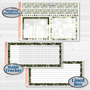 Classic Christmas Reading Kit | 8.5x11 Plum Monthly & Dashboard Planner Kit Stickers | All Aglow | KIT-419-U