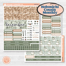 Classic Christmas Reading Kit | Hobonichi Cousin Monthly Planner Kit Stickers | All Aglow | KIT-419-Y
