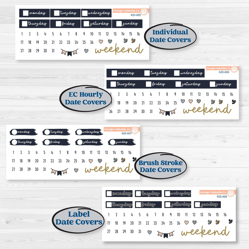 Cheerful Holiday Christmas Kit | Weekly Sticker Kit for Vertical Planners like Erin Condren | Very Merry | KIT-420-A