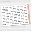 Days of the Week Labels | Weekly Planner Stickers | F18 Script | B-256