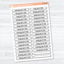 2026 Dates of the Month Labels | F18 Planner Stickers | B-327 to B-332