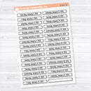 2026 Dates of the Month Labels | F18 Clear Matte Planner Stickers | January to June | B-327-332-BCM