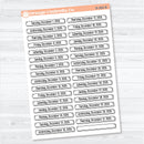2026 Dates of the Month Labels | F18 Planner Stickers | July–December | B-361-366-B