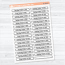 2026 Dates of the Month Labels | Clear Matte F18 Planner Stickers | July–December | B-361-366-BCM