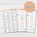 US Holidays Planner Stickers | F18 Font | S-202