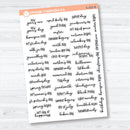 US Holidays F18 Font | Mini Planner Stickers Fits Hobonichi Cousin | S-203