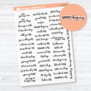 US Holidays F18 Font | Clear Matte Mini Planner Stickers Fits Hobonichi Cousin | S-203-BCM