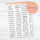 US Holidays F18 Font | Clear Matte Mini Planner Stickers Hobonichi Cousin | S-225-BCM