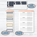 Cheerful Holiday Christmas Kit | Plum Vertical Priorities 7x9 Planner Kit Stickers | Very Merry | KIT-420-J