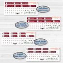 Vintage Christmas Kit | Weekly Sticker Kit for Vertical Planners like Erin Condren | Holiday Nostalgia | KIT-421-A