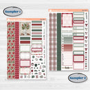 Vintage Christmas Kit | Weekly Sticker Kit for Vertical Planners like Erin Condren | Holiday Nostalgia | KIT-421-A