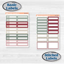 Vintage Christmas Kit | Weekly Add-On Labels Planner Kit Stickers | Holiday Nostalgia | KIT-421-C