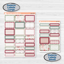 Vintage Christmas Kit | Weekly Add-On Labels Planner Kit Stickers | Holiday Nostalgia | KIT-421-C