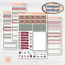 Vintage Christmas Kit | A5 Compact Vertical Planner Kit Stickers for Erin Condren | Holiday Nostalgia | KIT-421-G