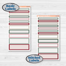 Vintage Christmas Kit | 7x9 Compact Vertical Planner Kit Stickers | Holiday Nostalgia | KIT-421-H