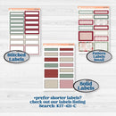 Vintage Christmas Kit | 7x9 Erin Condren Daily Duo Planner Kit Stickers | Holiday Nostalgia | KIT-421-M