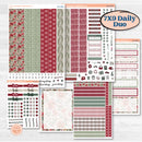 Vintage Christmas Kit | 7x9 Erin Condren Daily Duo Planner Kit Stickers | Holiday Nostalgia | KIT-421-M