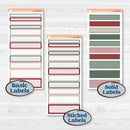 Vintage Christmas Kit | 7x9 Plum Daily Planner Kit Stickers | Holiday Nostalgia | KIT-421-P