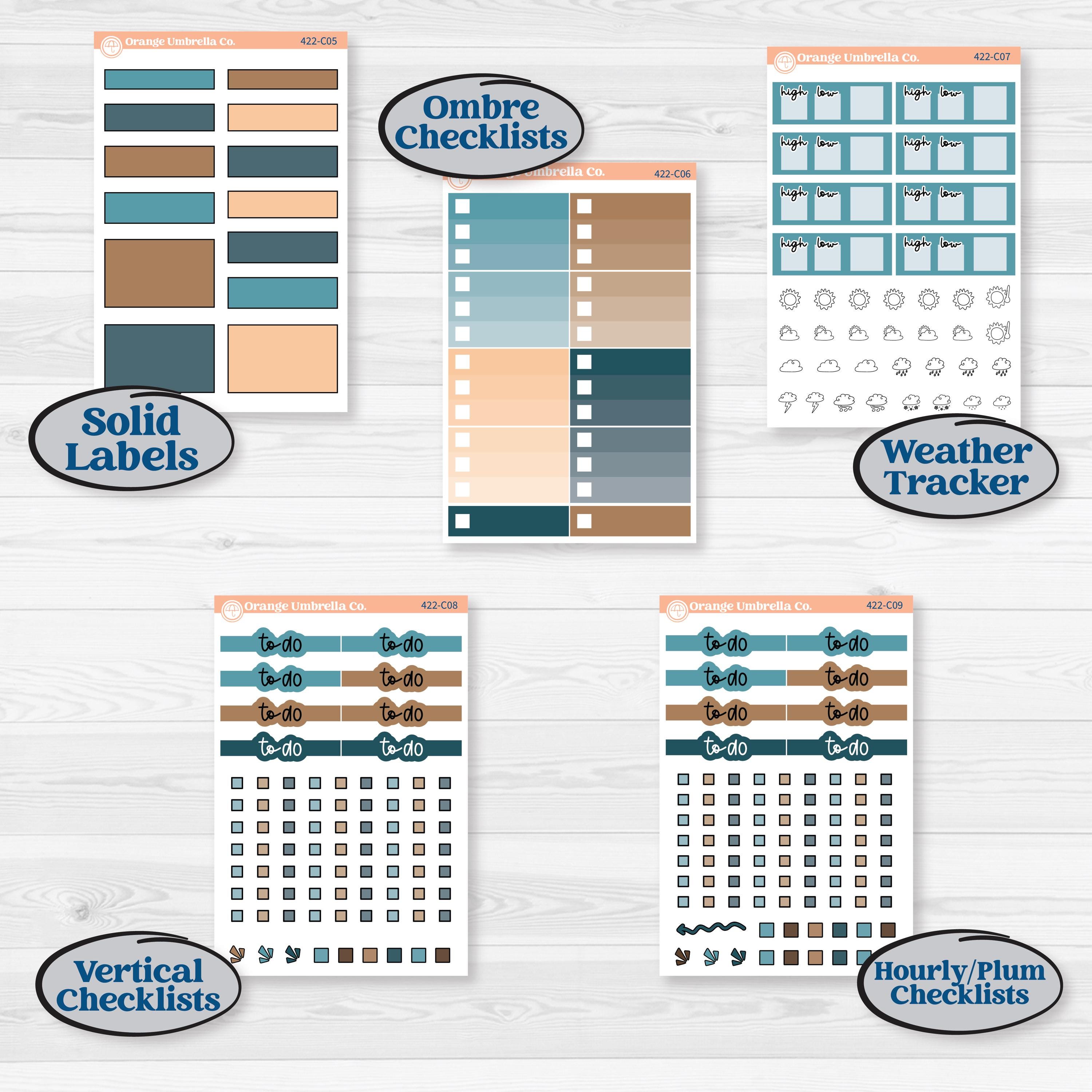 Whimsical Winter Kit | Weekly Add-On Labels Planner Kit Stickers | Sugarplum | KIT-422-C
