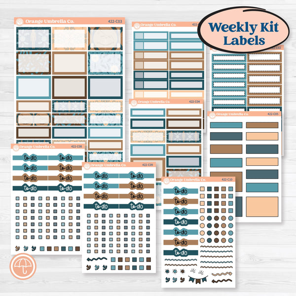Whimsical Winter Kit | Weekly Add-On Labels Planner Kit Stickers | Sugarplum | KIT-422-C