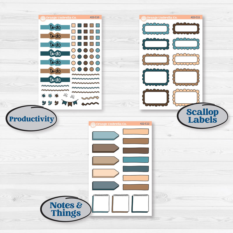 Whimsical Winter Kit | Weekly Add-On Labels Planner Kit Stickers | Sugarplum | KIT-422-C