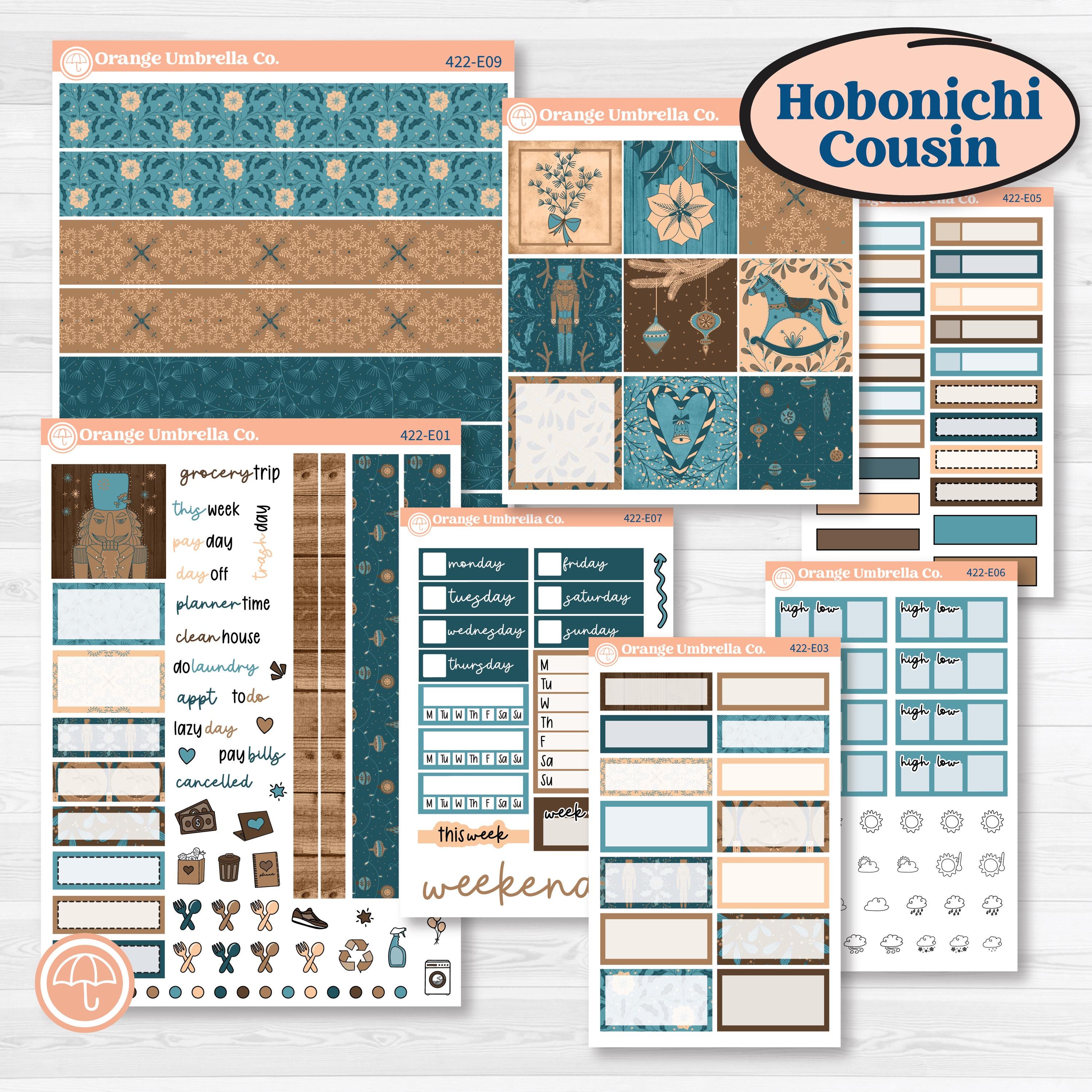 Whimsical Winter Kit | Hobonichi Cousin Weekly & Daily Planner Kit Stickers | Sugarplum | KIT-422-E