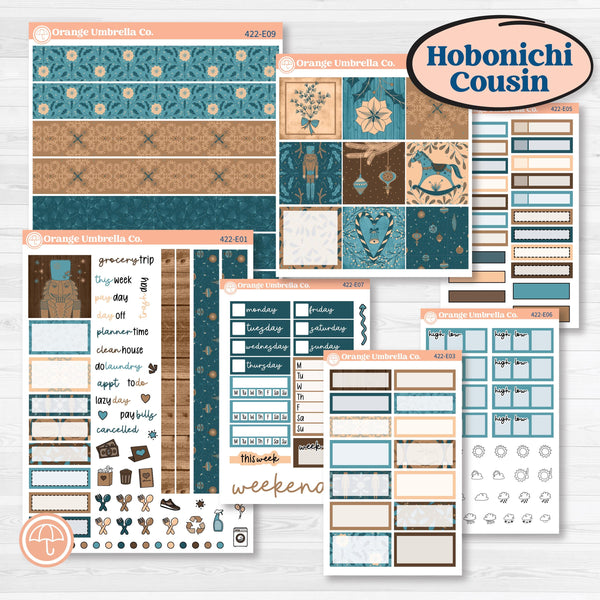 Whimsical Winter Kit | Hobonichi Cousin Weekly & Daily Planner Kit Stickers | Sugarplum | KIT-422-E