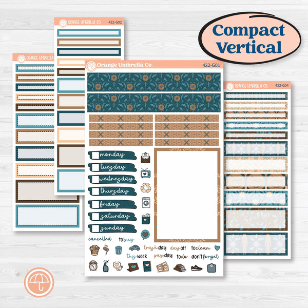 Whimsical Winter Kit | A5 Compact Vertical Planner Kit Stickers for Erin Condren | Sugarplum | KIT-422-G