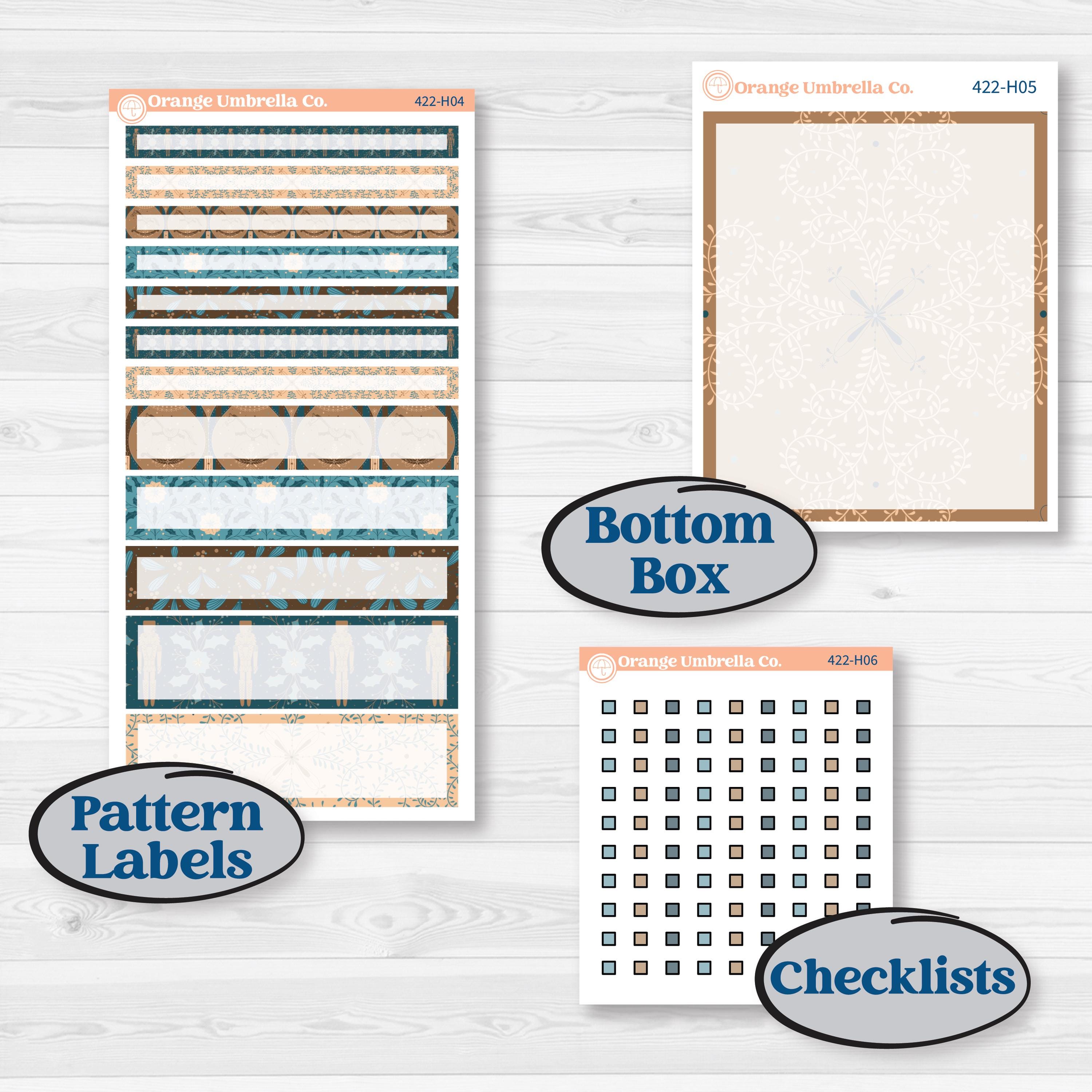Whimsical Winter Kit | 7x9 Compact Vertical Planner Kit Stickers | Sugarplum | KIT-422-H