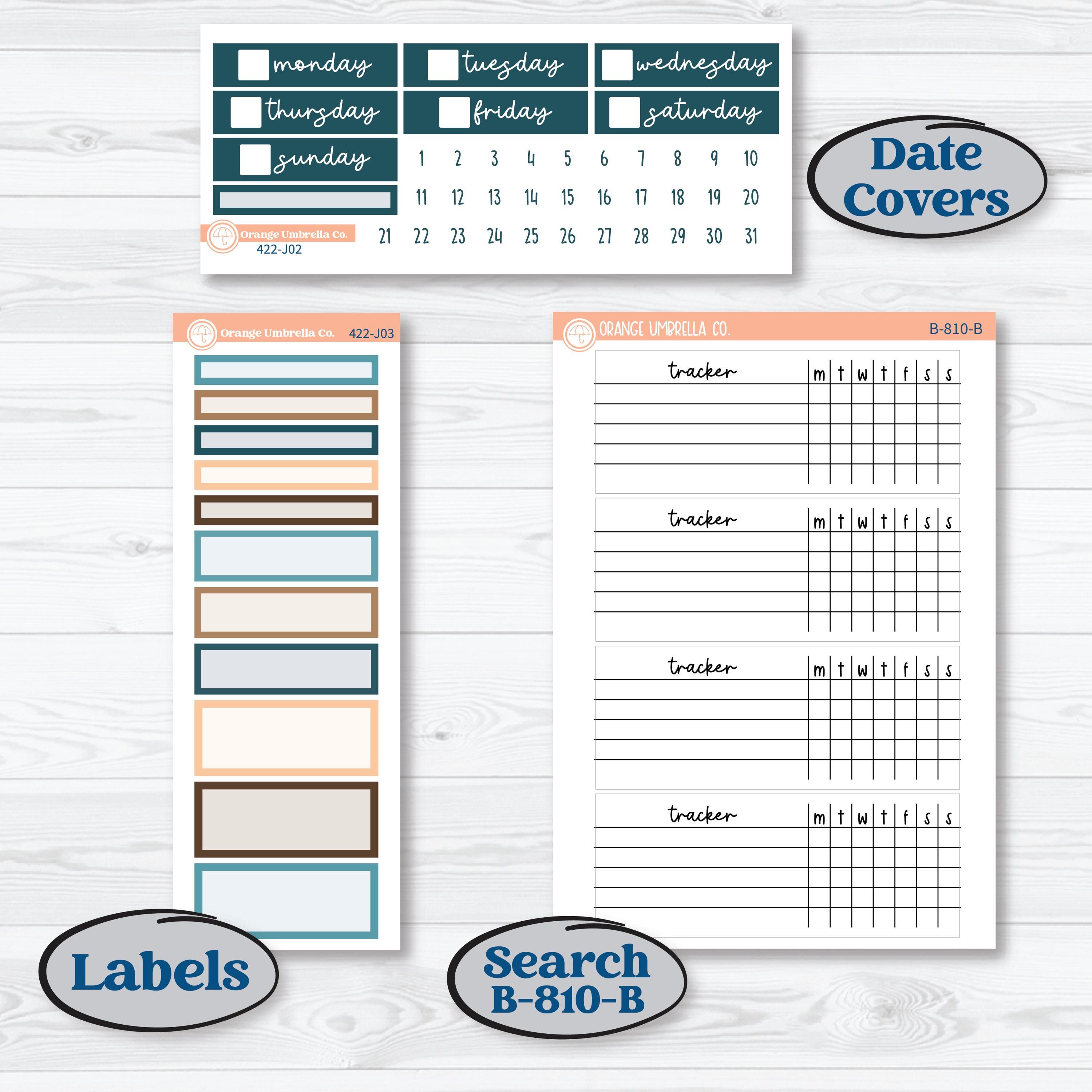 Whimsical Winter Kit | Plum Vertical Priorities 7x9 Planner Kit Stickers | Sugarplum | KIT-422-J