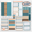 Whimsical Winter Kit | 7x9 Plum Daily Planner Kit Stickers | Sugarplum | KIT-422-P