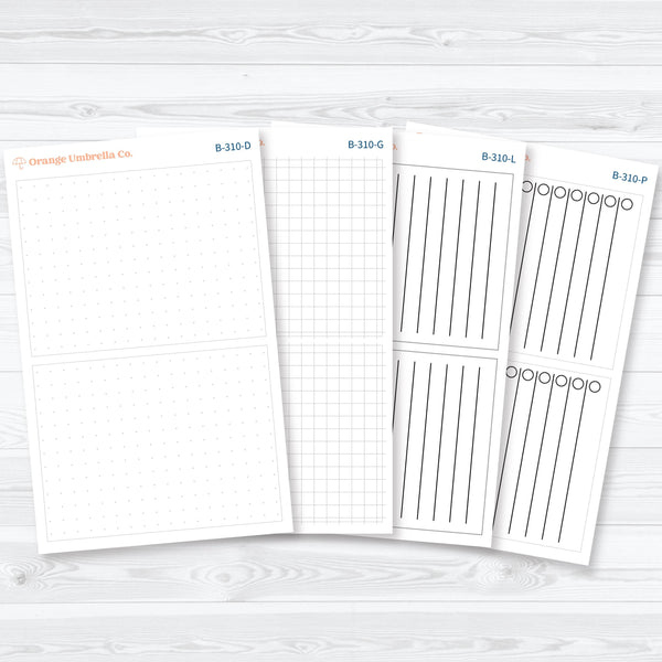 Daily Duo 7x9 Bottom Box Covers Planner Stickers | B-310