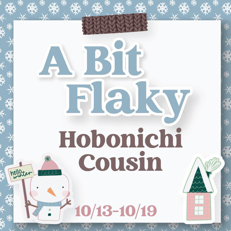 October Winter Theme Mystery Kit | Hobonichi Cousin Weekly & Daily Planner Kit Stickers | A Bit Flaky | KIT-MK43-E