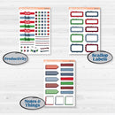 Playful Winter Kit | Weekly Add-On Labels Planner Kit Stickers | Jingle | KIT-418-C