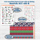 Playful Winter Kit | Hobonichi Cousin Weekly & Daily Planner Kit Stickers | Jingle | KIT-418-E