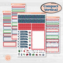 Playful Winter Kit | A5 Compact Vertical Planner Kit Stickers for Erin Condren | Jingle | KIT-418-G
