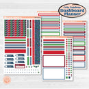 Playful Winter Kit | Erin Condren Weekly Dashboard Planner Kit Stickers | Jingle | KIT-418-HA