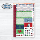 Playful Winter Kit | Plum Vertical Priorities 7x9 Planner Kit Stickers | Jingle | KIT-418-J