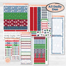 Playful Winter Kit | A5 Daily Duo Planner Kit Stickers | Jingle | KIT-418-L